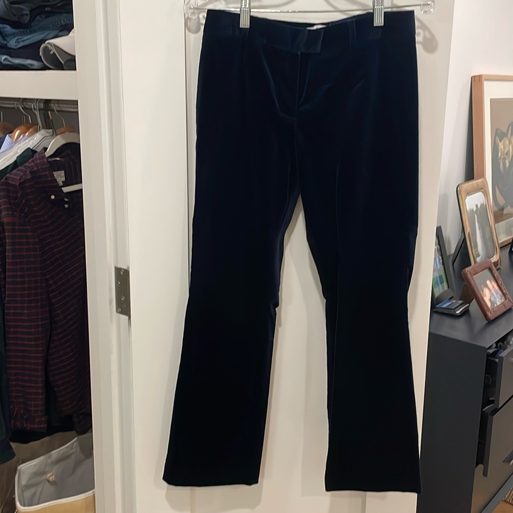 Frame navy velvet pant